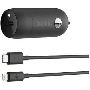 Belkin 20w Autolader + Lightning-naar-usb-c