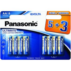 Panasonic Evolta Aa 8-pack 5+3 Gratis