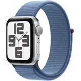 Apple Watch Se GPs 40 Mm Zilver Aluminium Case/winterblauw Sport Loop