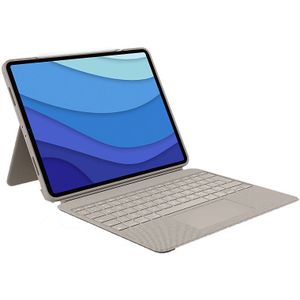 Logitech Combo Touch Ipad Pro 12.9" Toetsenbord - Zand (3e En 4e Gen)