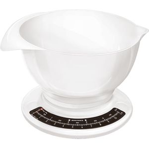 Soehnle 65054 Culina Pro Analoge Keukenweegschaal met Mengkom 2.5L Wit