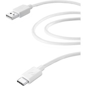 Cellular-line Usb-kabel Usb-a Naar Usb-c 2 M Wit
