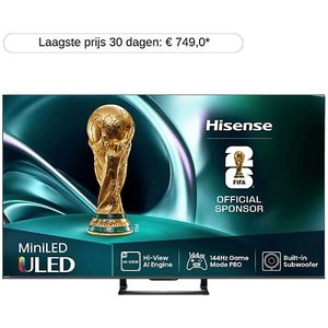 Hisense - 55U72Q - LED-TV - Zwart - Mini-LED - 4K