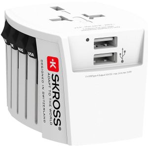 Skross World Muv Usb 2-pole 2.4a Wit