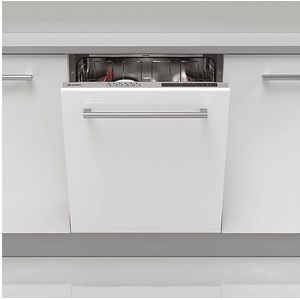 Sharp QWNI15I45DXEU newline volledig geïntegreerde vaatwasser label D