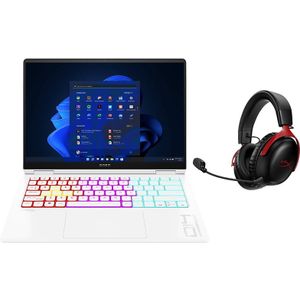 HP Omen Transcend 14-fb0095nd + Hyperx Cloud Iii Draadloze Headset - 14 Inch Intel Core Ultra 9 32 Gb 1 Tb Geforce Rtx 4070