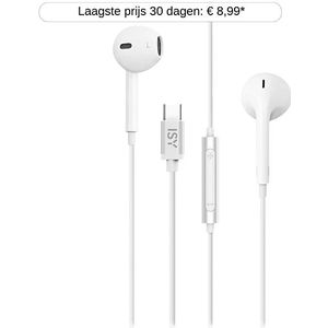 ISY - Iie-1200-wt - Oordopjes - Wit - Usb-C