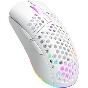 ISY - IGM 5000-WT - Draadloze Gaming Muis - Wit - RGB - Ultralight