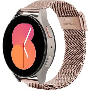 Just In Case - Silksteel Strap - Horlogebandje - Rose Goud - Voor Samsung Galaxy Watch 20mm