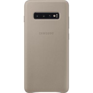 Samsung Galaxy S10 Plus Leather Cover Grijs