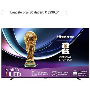 Hisense - 100U72Q Pro - Televisie - Mini-LED - 100 Inch - 2000 Nits