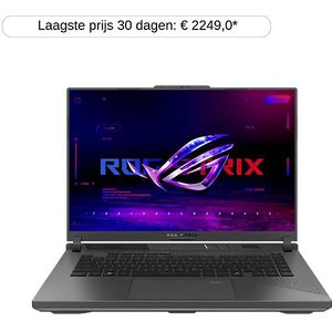 Asus Rog Strix G16 G614pp-s5016w - 16.0 Inch Ryzen™ 9 9955hx3d 32 Gb 2 Tb Geforce Rtx™ 5070