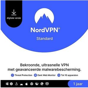 Nordvpn - Standard Premium - Vpn Services - 1 Jaar - 10 Devices