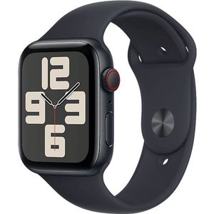 Apple Watch Se GPs + Cellular 44 Mm Middernacht Aluminium Case/middernacht Sport Band - M/l