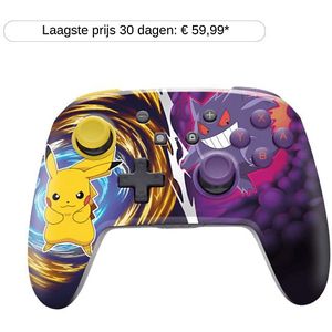 PowerA - Enhanced Wireless Controller - Pikachu vs. Gengar - Zwart