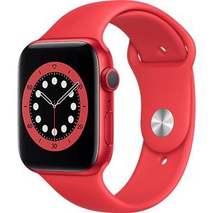 Apple Watch Series 6 44mm (product)red Rood Aluminium / Rode Sportband