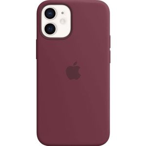 Apple Iphone 12 Mini Siliconen Case Pruimenpaars
