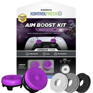 KontrolFreek Frenzy AimBoost Thumbsticks + Precision Rings- Purple/Black (PS5/PS4)