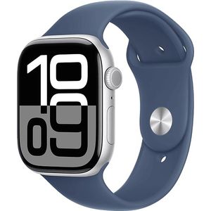 Apple Watch Series 10 GPs 42mm Denim Sport Band M/l Smartwatch Silver