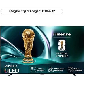 Hisense - 85U72Q - Uled TV - Zwart - 85 inch - Mini-LED