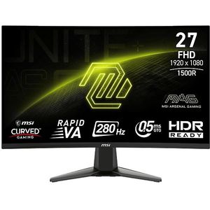 MSI - MAG 276Cxf - Gaming-monitor - Zwart - 27 Inch - Full HD - VA-display - 280 Hz