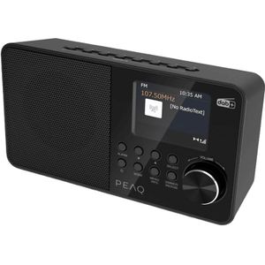 Peaq - PDR 55 - DAB-radio - Zwart