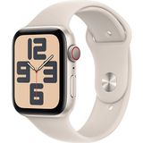 Apple Watch Se GPs + Cellular 44 Mm Sterrenlicht Aluminium Case/sterrenlicht Sport Band - M/l