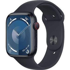 Apple Watch Series 9 Cellular 45 Mm Middernacht Aluminium Case/middernacht Sport Band - S/m