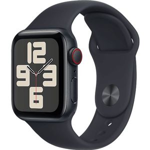 Apple Watch Se GPs + Cellular 40 Mm Middernacht Aluminium Case/middernacht Sport Band - S/m