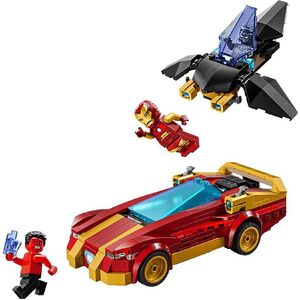 Lego Marvel 76310 Iron Mans Auto En Black Panther Vs. Rode Hulk Bouwstenen