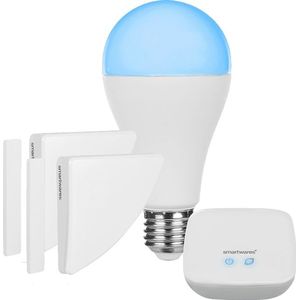 Smartwares Smarthome Pro Serie Sh8-99401 Alarmbeveiliging Set - Slimme Lamp En Raam-/deurcontact Starterset