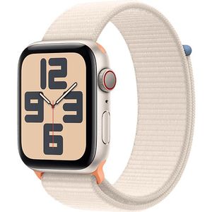 Apple Watch Se GPs + Cellular 44 Mm Sterrenlicht Aluminium Case/sterrenlicht Sport Loop