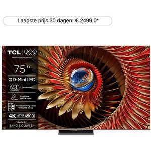 Tcl - 75C8K QD-Mini LED - 75 Inch - Google TV - Gamingfunctie