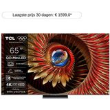 Tcl - 65C8K QD-Mini LED - Google TV - 65 Inch - Brushed Titanium