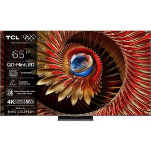 Tcl - 65C8K QD-Mini LED - Google TV - 65 Inch - Brushed Titanium