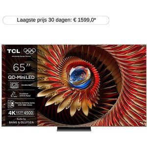 Tcl - 65C8K QD-Mini LED - Google TV - 65 Inch - Brushed Titanium