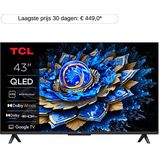 TCL - 43T69C - QLED Google TV - 43 inch - Brushed Metallic - 4K Ultra HD