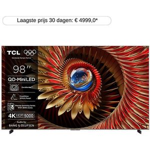 Tcl - 98C8K QD-MiniLED - Televisie - Zwart - 98 Inch