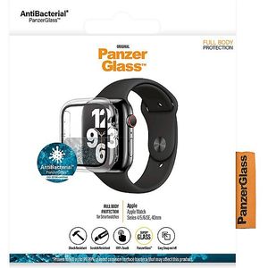 Panzerglass Antibacteriële Transparante Full Body Screenprotector Apple Watch Series 4/5/6/se 40 Mm