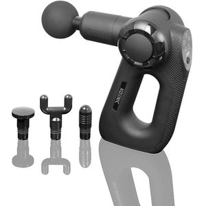 Koenic - KGM 5424 - Massagepistool - Zwart - Snoerloos - 4 Massagekoppen