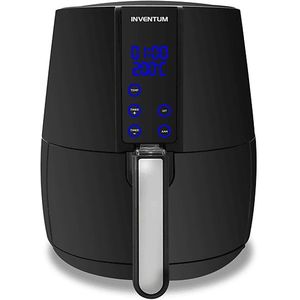 Inventum GF254HLD - Airfryer - Hetelucht friteuse - 2,5 liter - 150 tot 200°C - Tiptoetsen - 1500 watt - Zwart/RVS