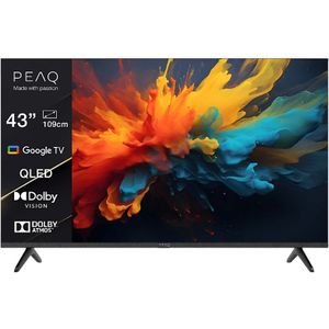 Peaq - 43GQU-5024T - QLED Smart TV - Zwart - 4K Resolutie