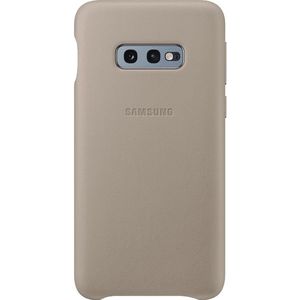 Samsung Galaxy S10e Leather Cover Grijs