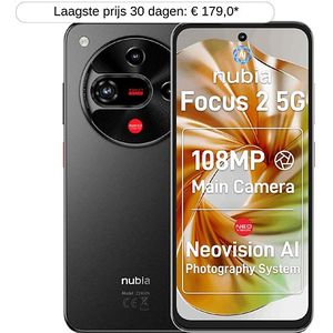 ZTE - Blade Nubia Focus 2 - Smartphone - Zwart - 256GB/8GB