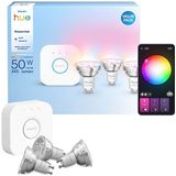 Philips - Hue White & Color Ambiance - Starter Kit - 3 Slimme GU10 Lampen - 345 Lumen
