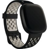 Fitbit Versa 3/sense Sportbandje Zwart/ivoorwit Small