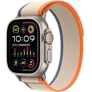 Apple Watch Ultra 2 GPs + Cellular 49 Mm Titanium Case/oranje-beige Trail Loop - S/m