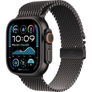 Apple Watch Ultra 2 GPs + Cellular 49mm Black Titanium Milanese Loop Medium Smartwatch