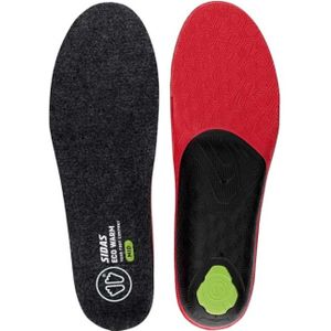 Sidas - 3feet Eco Warm - Binnenzool - Zwart/Rood - Isolerend Materiaal