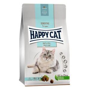 2 x 4 kg Happy Cat Adult Sensitive Haut & Fell (huid vacht) kattenvoer